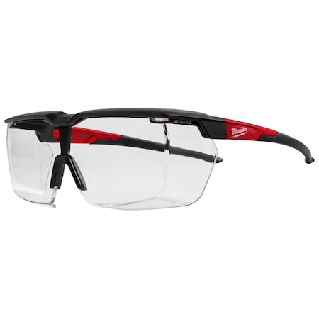 Safety Glasses Anti-Fog &  Anti-Scratch, Clear Lens, Half-Frame, OTG-Wraparound