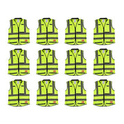 High Visibility Vest,12 pk,S/M