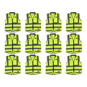 High Visibility Vest,12 pk,L/XL