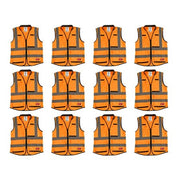 High Visibility Vest,12 pk,S/M