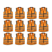 High Visibility Vest,12 pk,L/XL