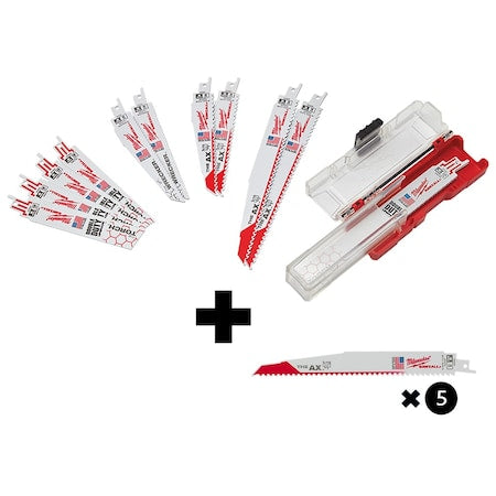 SAWZALL SET,DEMO,12PC,w/BL 5T 9LG AX 5PK