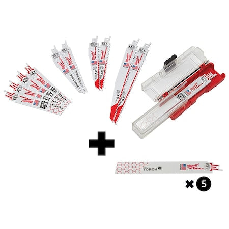 SAWZALL SET,DEMO 12PC,w/14T9LG TORCH 5PK