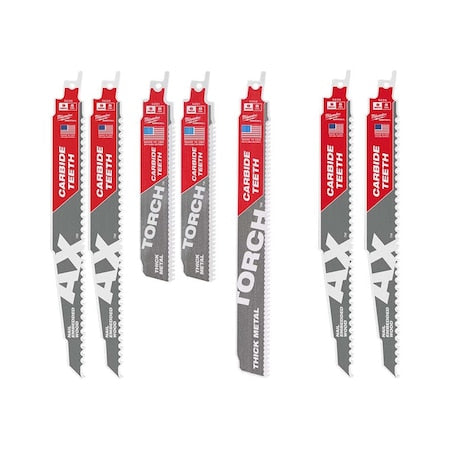 9 in x 5, 7 TPI Reciprocating Saw Blade Set