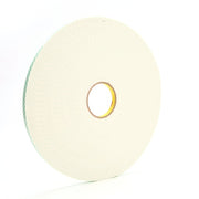 Foam Tape,1/2" x 36 Yd., White, PK18
