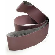Sanding Belt, 3 in W, 132 in L, Coated, Aluminum Oxide, 80 Grit, Medium, 302D, Brown
