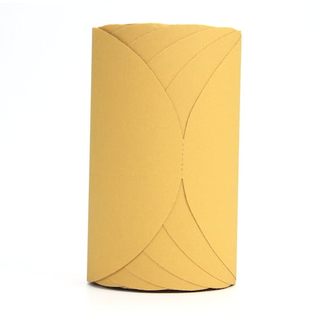 Stikit(TM) Gold Film Disc Roll, 6 in Dia, 600Z, Aluminum Oxide, P150 Grit, Closed Coat Type