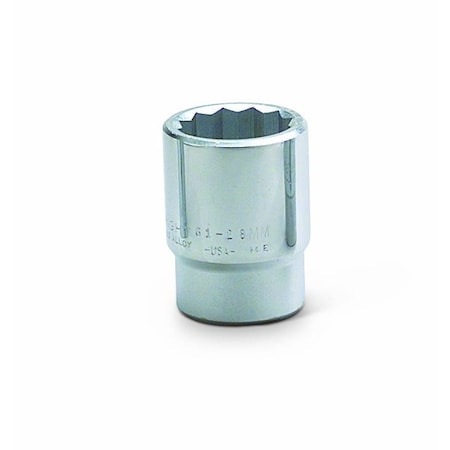 3/4 in Drive, 33mm 12 pt Metric Socket, 12 Points