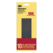 Sandpaper Sheet,1000 Grit,3 11/16"W, PK10