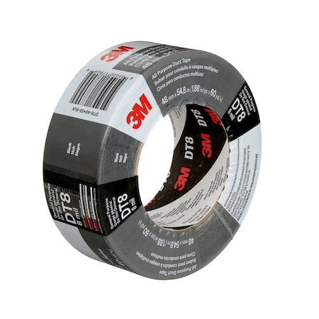 All Purpose Duct Tape DT8, Blac, PK24