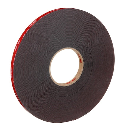 Double-Sided Foam Tape, 1/2 in W, 36 yd L, 1/16 in, Acrylic Foam, Double-Sided, 18 PK