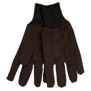 Gloves, Cotton, Brn, Large, 8 oz., PK12