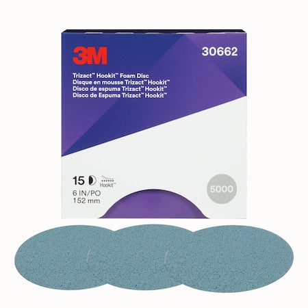 Trizact Hookit Foam Disc,30662,6",P,PK4