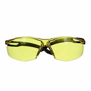 SecureFit(TM) 500, Safety Glasses, Scotchgard Anti-Fog & Anti-Scratch, Amber Lens, Black Frame