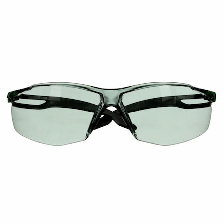 SecureFit(TM) 500, Safety Glasses, Anti-Fog & Anti-Scratch, Gray Lens, Black/Green Frame, Frameless