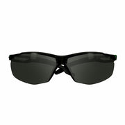 SecureFit(TM) 500, Safety Glasses, Anti-Fog, Gray Lens, Black/Green Frame, Frameless