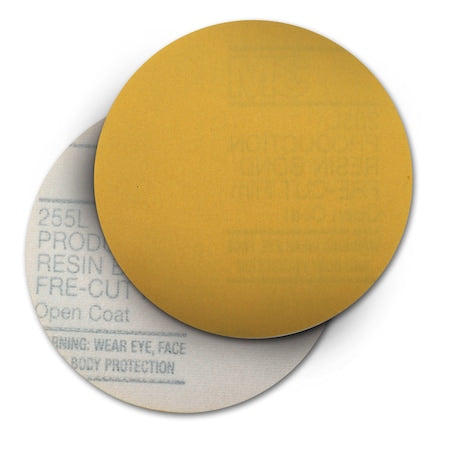 Gold Film Disc 255L, 5 in Dia, Aluminum Oxide, P240 Grit