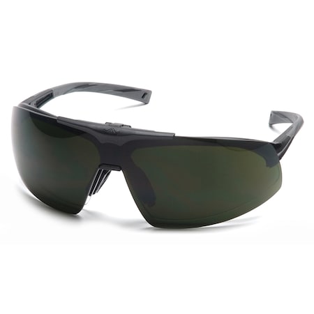Oinx Plus, Safety Glasses, Anti-Fog, Clear Lens, Black Frame