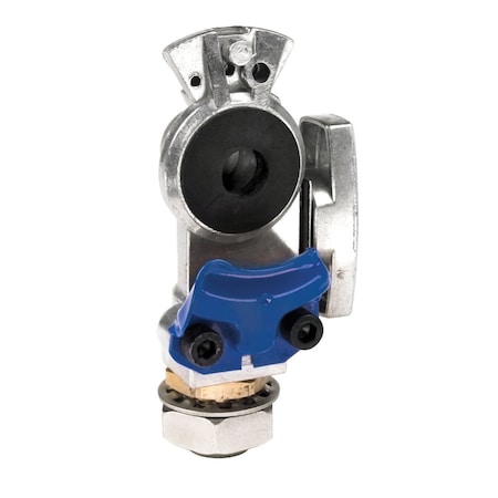 Gladhand, Shutoff, Blue, 3/8" Bulkhead