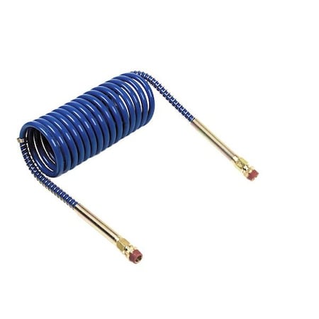 Coiled Air 12 ft. Single Blue,W 6" Lead