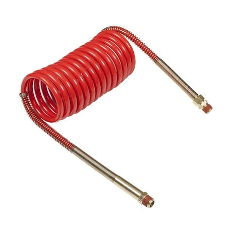Coiled Air 12 ft.,Red,6" Lead/Brass Han