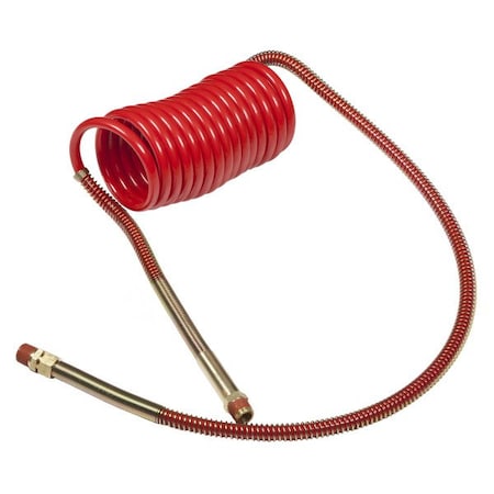 Coiled Air 15 ft.,Red,12"/40" Lead/Bras