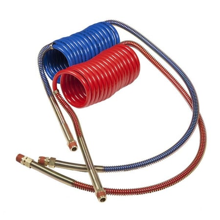 Coiled Air 15 ft. Set,12"/40" Lead/Bras