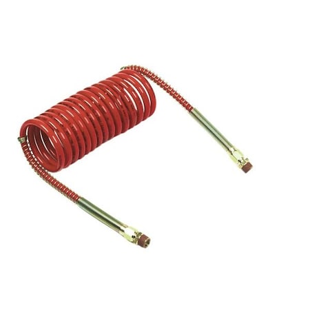 Coiled Air 15 ft. Single Red,12" Lead