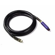 Rubber Air Hose 15 ft.,Black,Blue Anodiz