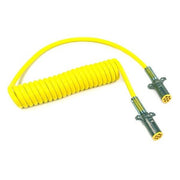 ISO Coiled Cord 15 ft.,W 40" Lead,Yellow