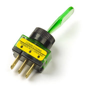 Toggle Switch, On/Off, Glow, Green, 20A