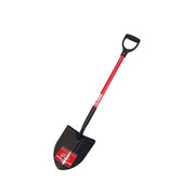 Round Point Shovel, 14 ga. Steel Blade, 46 in L Fiberglass Handle