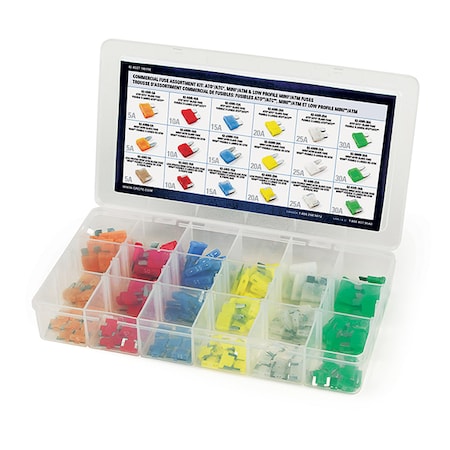 Mini Ato/Lp Mini Fuse Assortment,PK180
