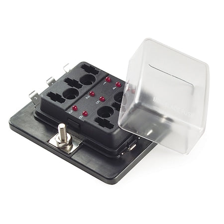 Led Fuse Panel,Min/Atm,6 Slot and Cover