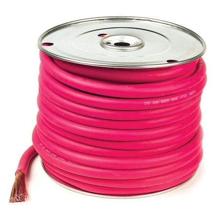 Battery Cable, Red, 2/0 ga., 50 ft.