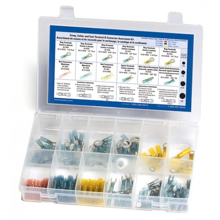 Crimp Solder/Seal Terminal Assort,PK120