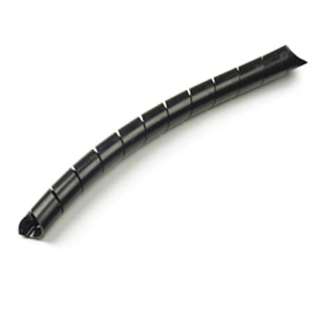 Spiral Wrap,Black,1/4" 100 ft. Spool