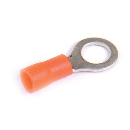 Ring Terminal, 1/4 in Stud Size, 600 V, 100 PK