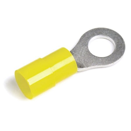 Ring Terminal, 1/4 in Stud Size, 600 V, Nylon Insulated, 50 PK