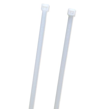 Standard Tie,White,8",18lb.,PK100