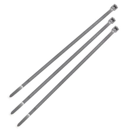 Standard Tie,Gray,8",50lb,PK1000