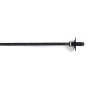 Fir Tree Domed Tie,Blk,6.7",50lb.,PK100