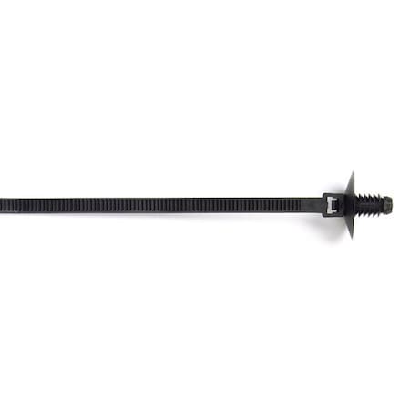 Fir Tree Domed Tie,Blk,6.7",50lb.,PK100