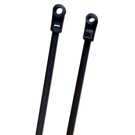 Mounting Tie, Black, 15.6", 50lb., PK100