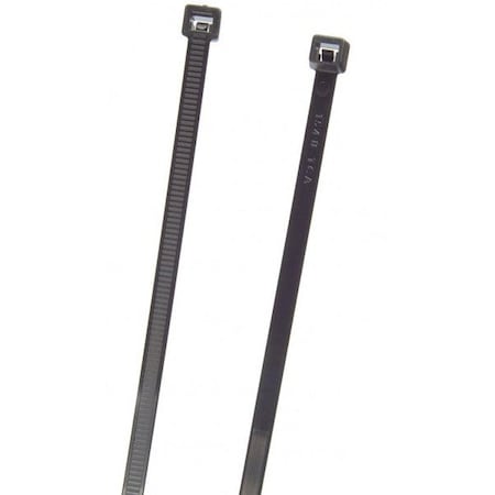 Cable Tie, 24 in L, 8 in Max Bundle Dia., Black, PA 6.6, 175 lb Strength, 50 PK