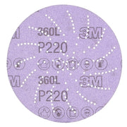 Abrasive Disc, 5 in Dia, Aluminum Oxide, P220 Grit