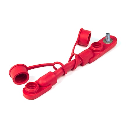 Battery Cables,2/0 Ga,7",Red