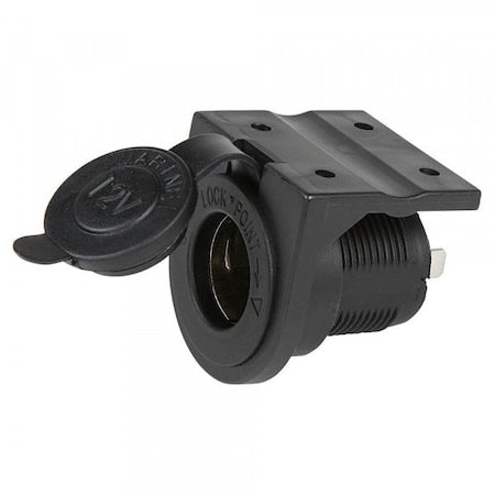 Socket 12V Panel Mount/Brkt