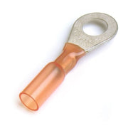 Ring Terminal, #10 Stud Size, 600 V, Heat Shrink Insulated, 15 PK