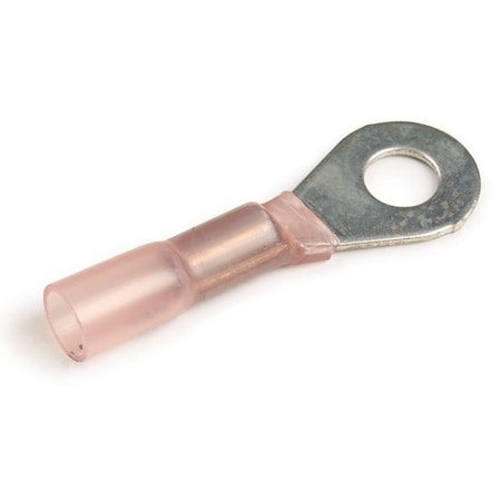 Ring Terminal, 1/4 in Stud Size, 600 V, 25 PK